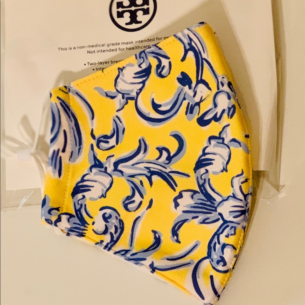Tory Burch reusable cloth fabric face mask NEW